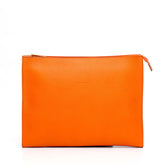 Portadocumenti in pelle arancio, prodotto da Pianigiani bags